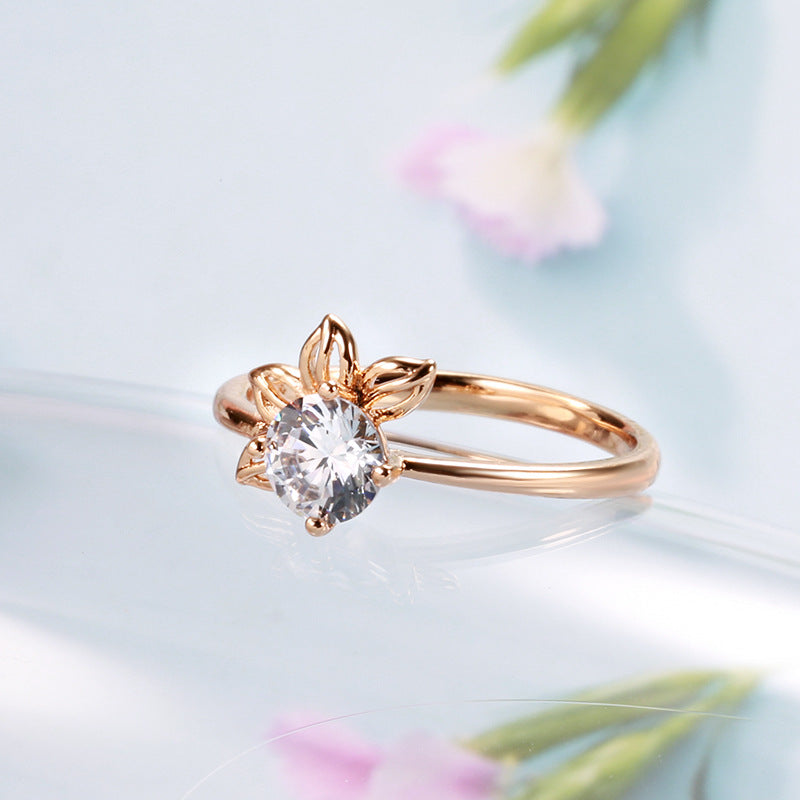 Rose Gold Petal Ring