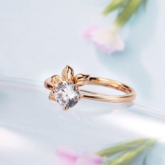 Rose Gold Petal Ring