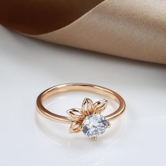 Rose Gold Petal Ring